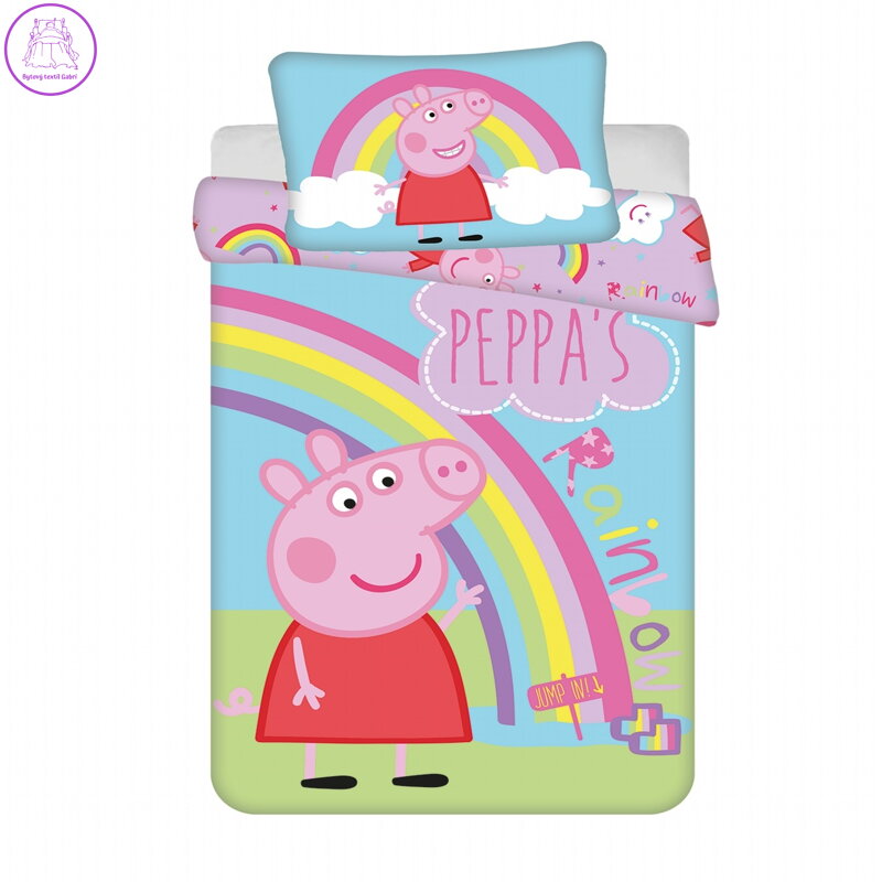 Jerry Fabrics Povlečení do postýlky Peppa Pig 016 baby 100x135, 40x60 cm