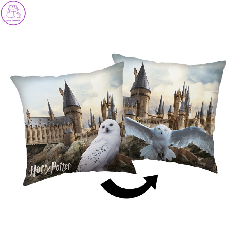Jerry Fabrics Polštářek Harry Potter Hedwig 02 40x40 cm