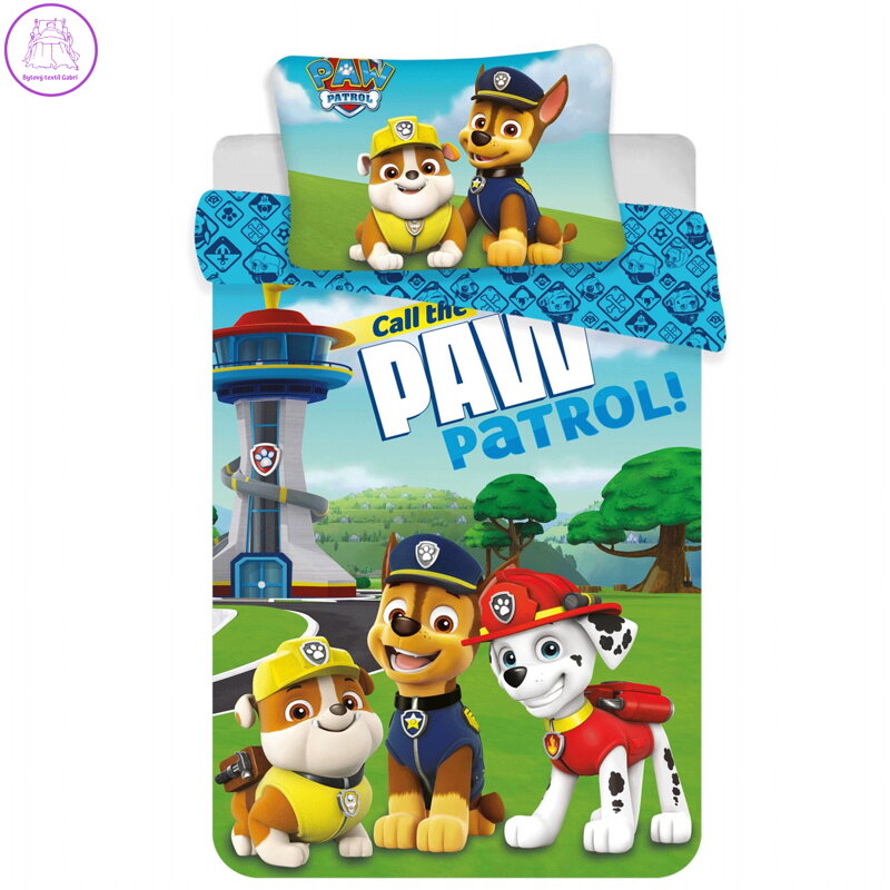 Jerry Fabrics Povlečení do postýlky Paw Patrol 121 baby 100x135, 40x60 cm