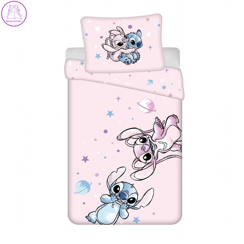 Jerry Fabrics Povlečení Lilo a Stitch Universe 140x200, 70x90 cm