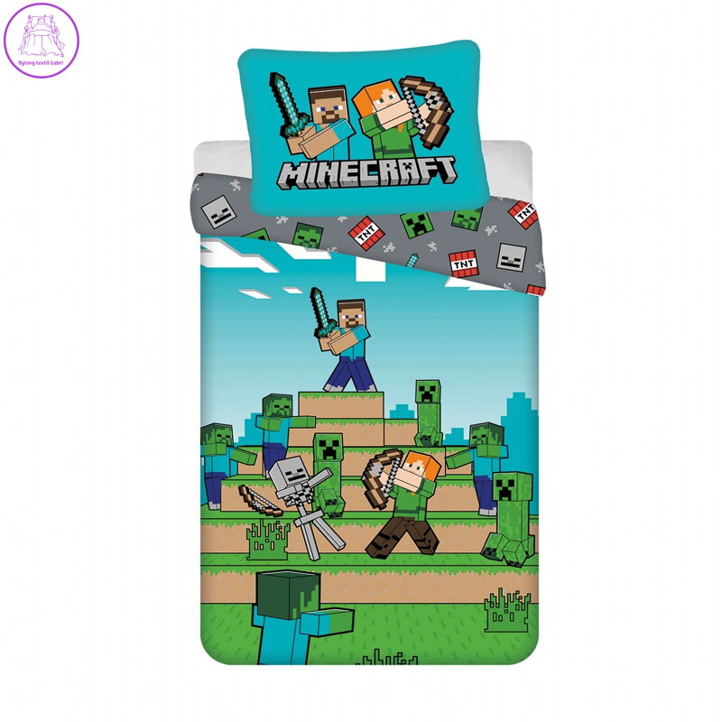 Jerry Fabrics Povlečení bavlna Minecraft We Got This 140x200, 70x90 cm