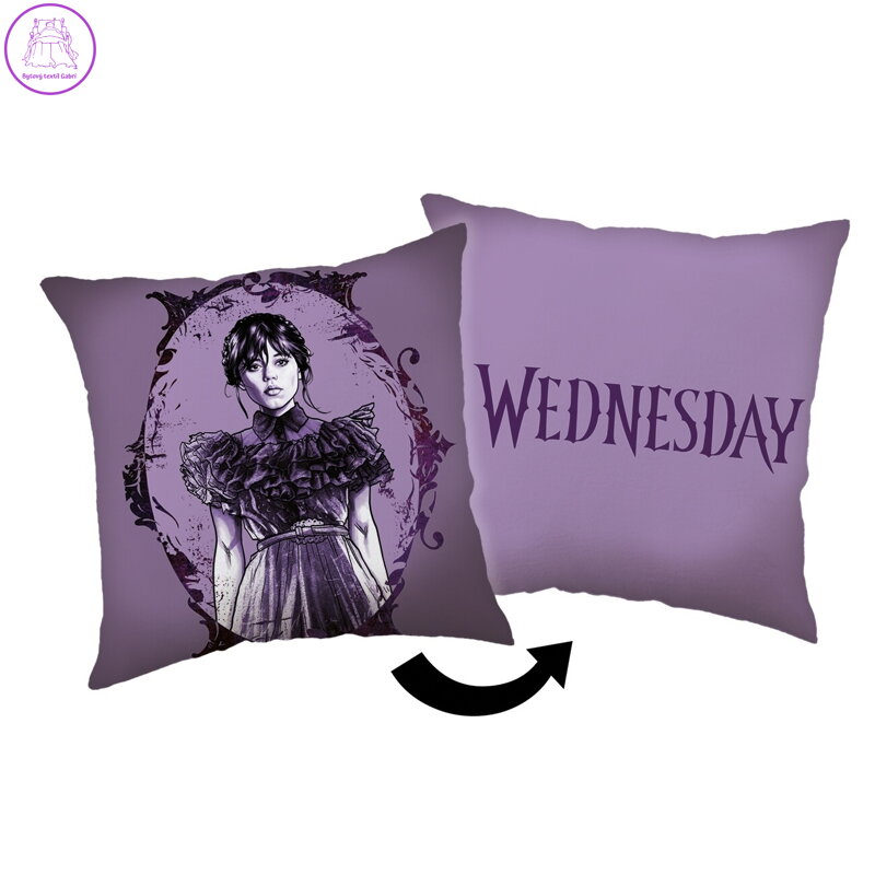 Jerry Fabrics Polštářek Wednesday Purple 40x40 cm