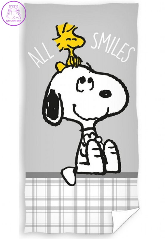 Carbotex Osuška Snoopy Nejlepší kamarádi 70x140 cm