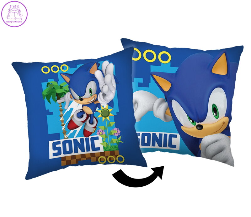 Jerry Fabrics Polštářek Sonic 40x40 cm
