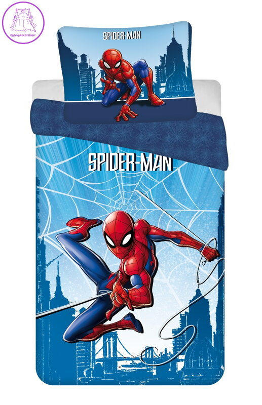Jerry Fabrics Povlečení Spider-man Blue 04 140x200, 70x90 cm