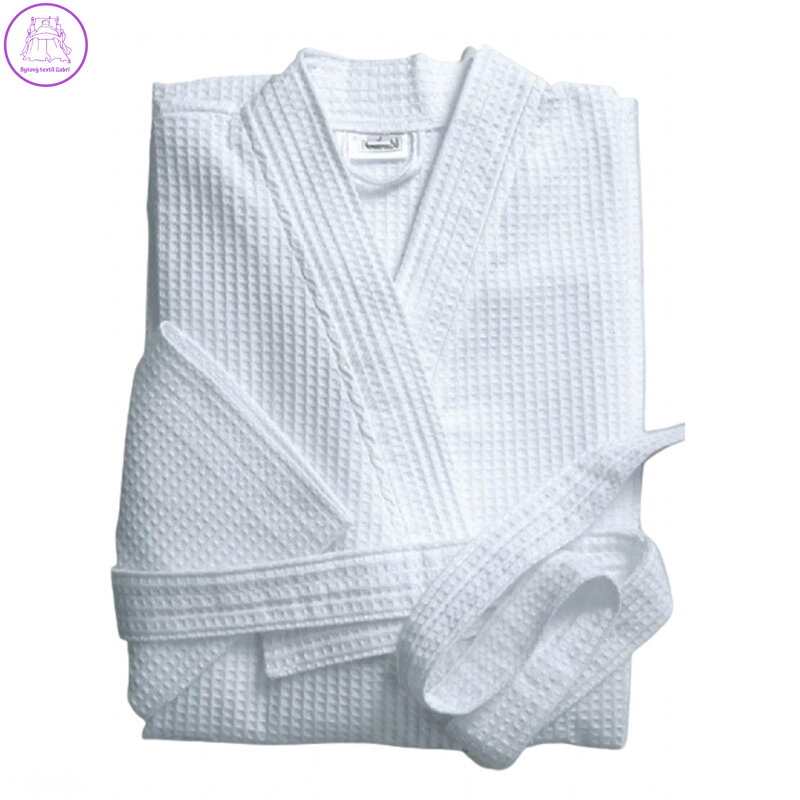 Jerry Fabrics Vaflový župan JF bílá velikost XXXL