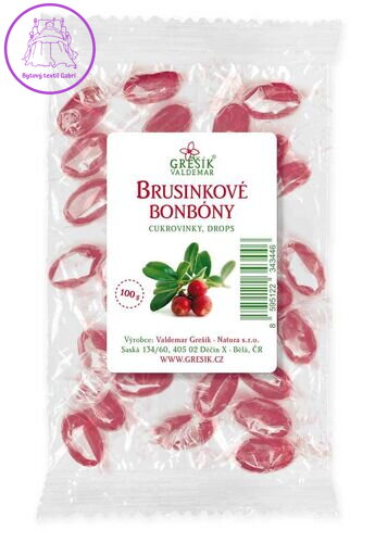 Grešík Brusinkové bonbóny 100 g
