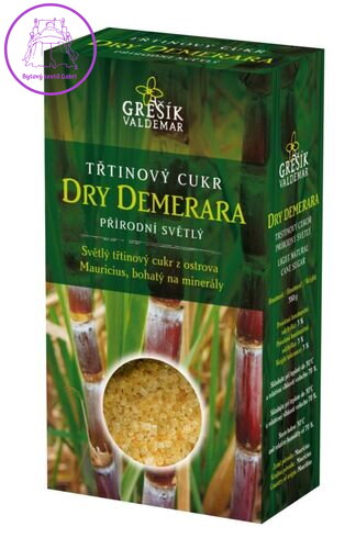 Grešík Cukr Dry Demerara třtinový přírodní světlý 300 g Grešík Cukr Dry Demerara třtinový přírodní světlý 300 g