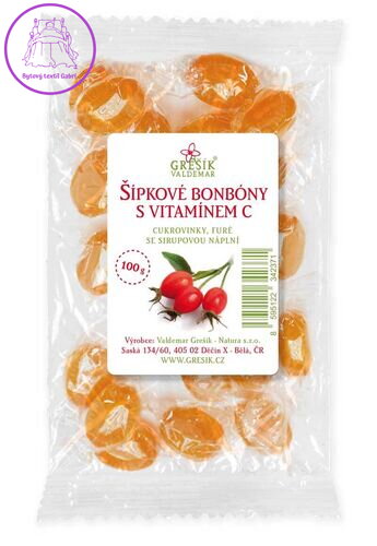 Grešík Šípkové bonbóny s vitamínem C 100 g