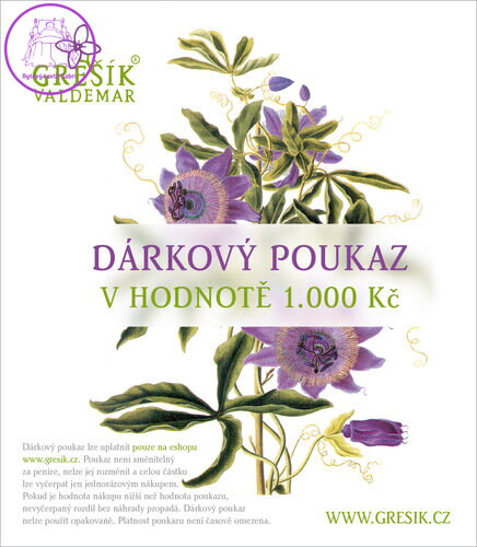 Grešík Dárkový poukaz 1000 Kč