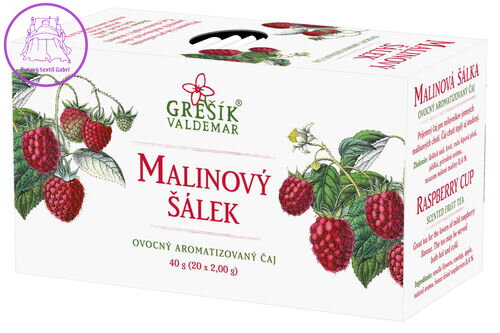 Grešík Malinový šálek 20 x 2,0 g