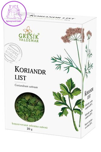 Grešík Koriandr list 20 g