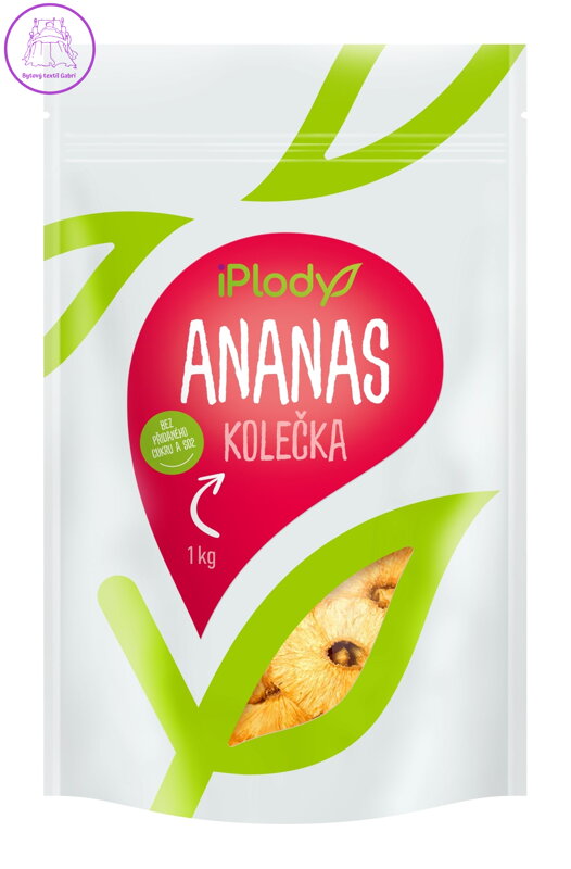 iPlody Ananas sušený, kolečka 1 kg iPlody Ananas sušený, kolečka 1 kg