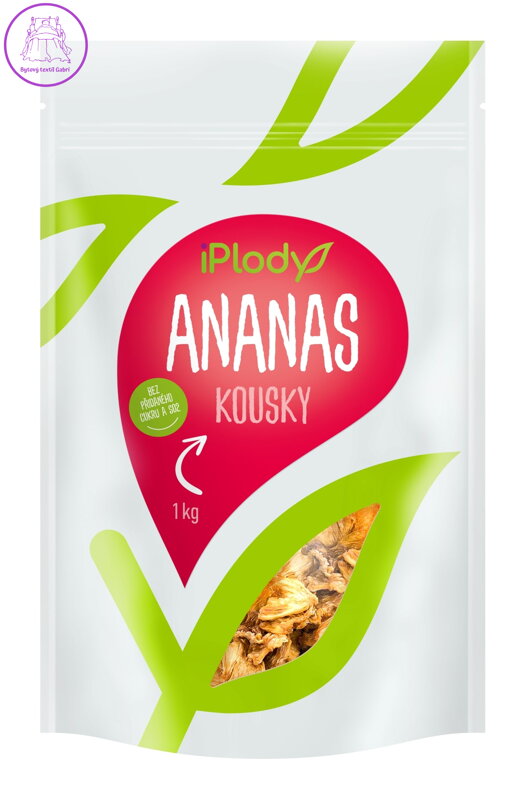 iPlody Ananas sušený, kousky 1 kg iPlody Ananas sušený, kousky 1 kg