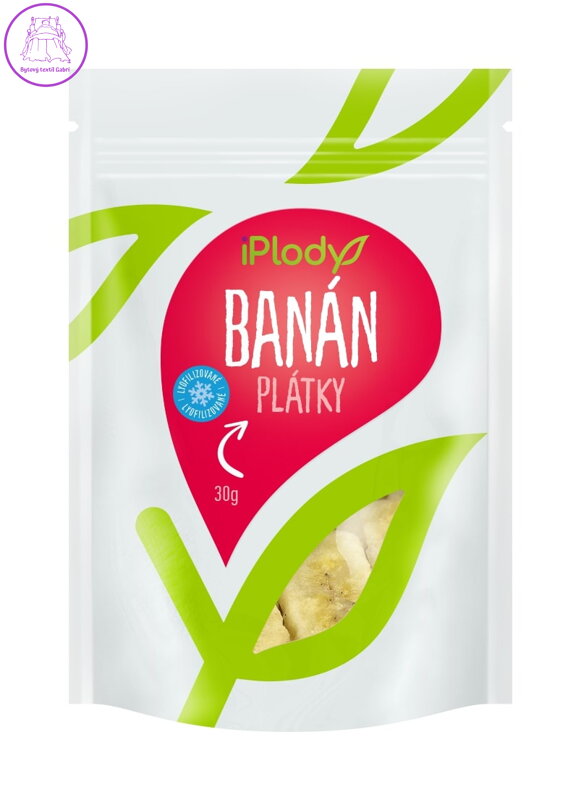 iPlody Banán lyofilizovaný, plátky 30 g iPlody Banán lyofilizovaný, plátky 30 g