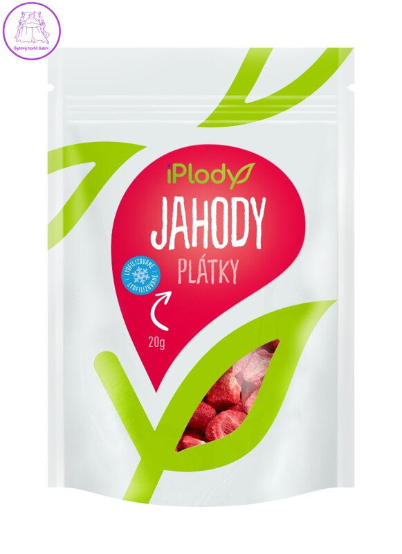 iPlody Jahody lyofilizované, plátky 20 g