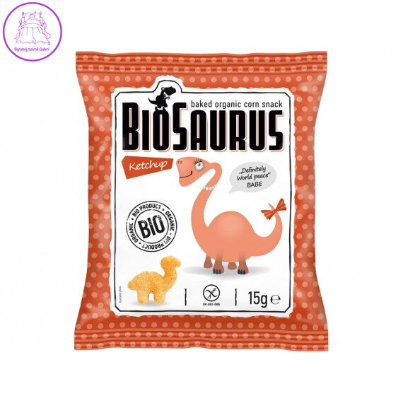 Biosaurus Bio křupky s kečupem 15g