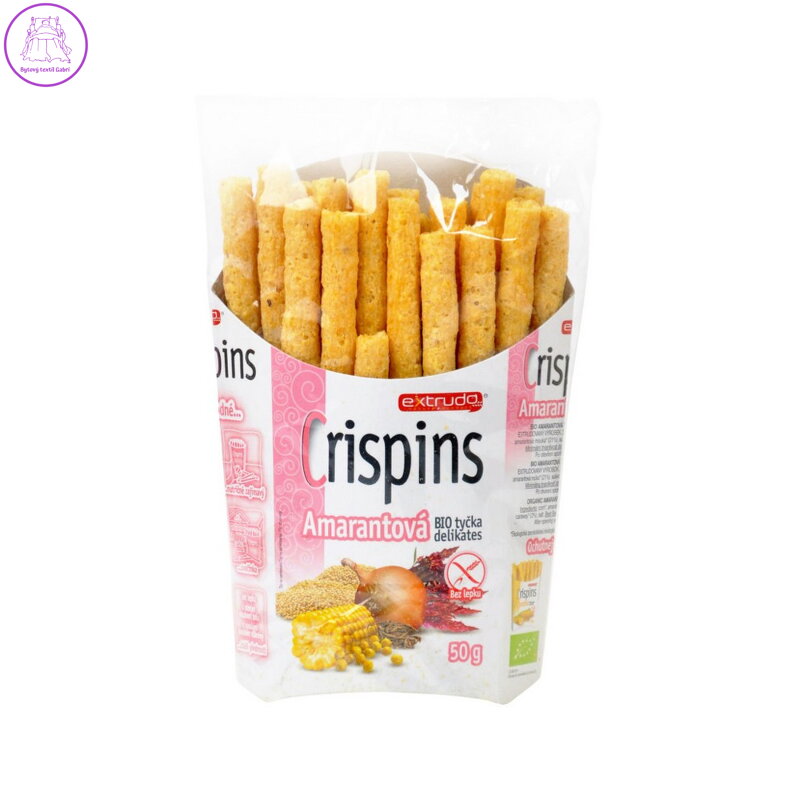 Extrudo Crispins tyčinka amarantová bio 50 g Extrudo Crispins tyčinka amarantová bio 50 g