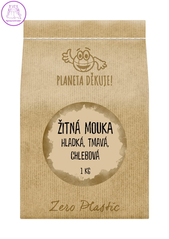 iPlody Žitná mouka hladká, tmavá, chlebová 1 kg iPlody Žitná mouka hladká, tmavá, chlebová 1 kg