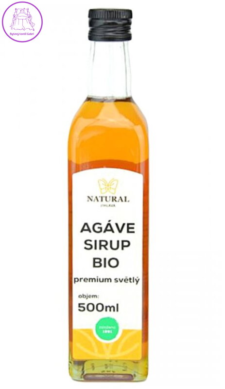 Natural Jihlava Agáve sirup premium světlý BIO 500 ml