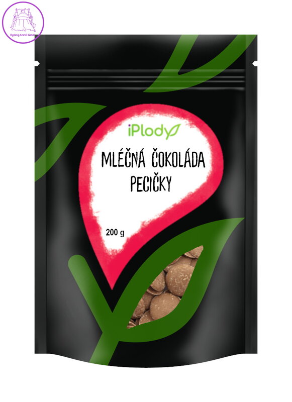 iPlody Mlečná čokoláda, pecičky 200 g