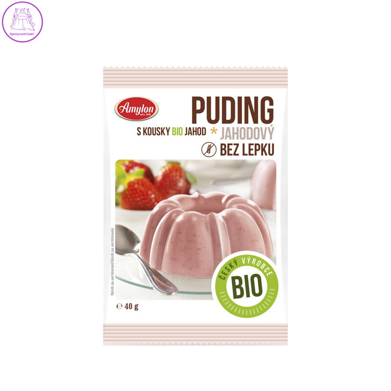 Amylon Jahodový puding bez lepku BIO 40 g