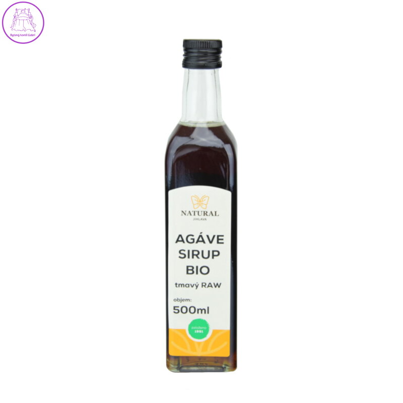 Natural Jihlava Agáve sirup tmavý RAW, BIO 500ml