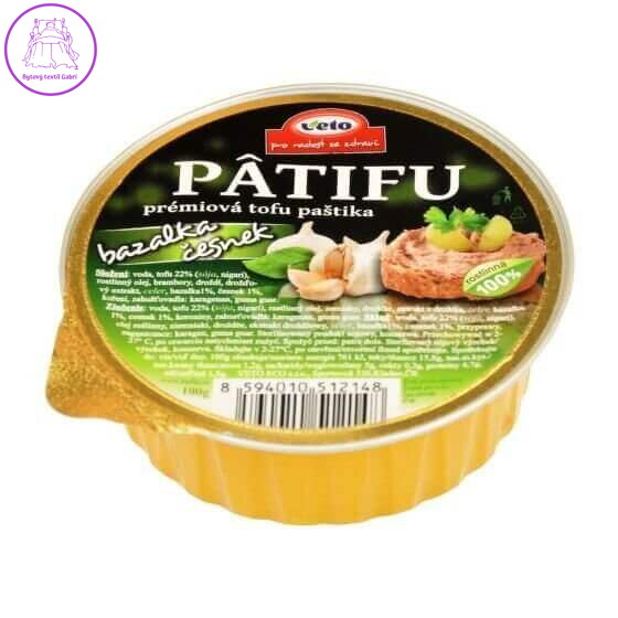 Veto Eco Paštika tofu bazalka a česnek Patifu 100 g