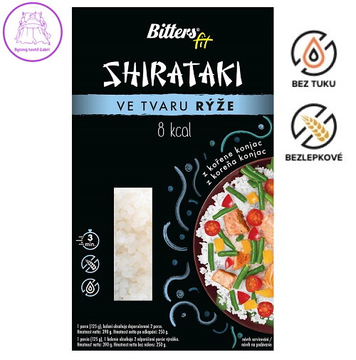 Bitters Shirataki ve tvaru rýže 390g