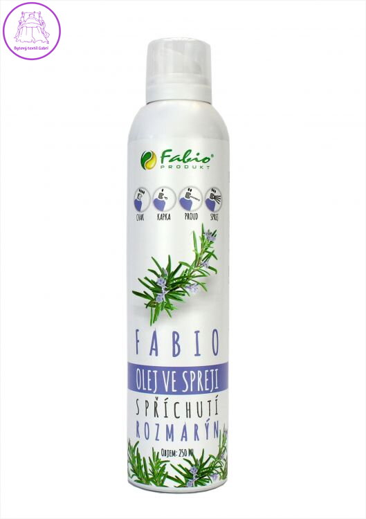 Fabio Produkt Řepkový olej ve spreji s příchutí rozmarýn 250 ml
