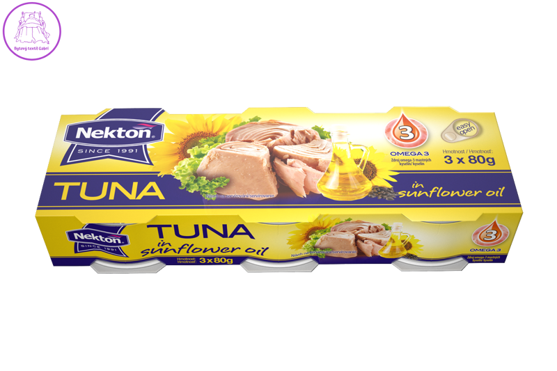 Nekton Tuňák ve slunečnicovém oleji 3 x 80 g