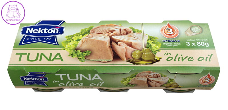 Nekton Tuňák v olivovém oleji 3 x 80g