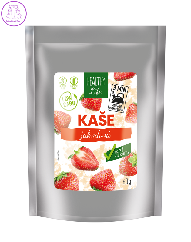 iPlody Low carb kaše jahodová se sladidlem 60 g