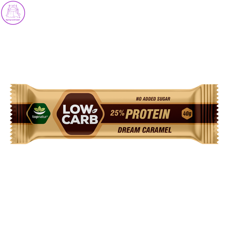 Topnatur Low carb proteinová tyčinka Dream Caramel 40 g