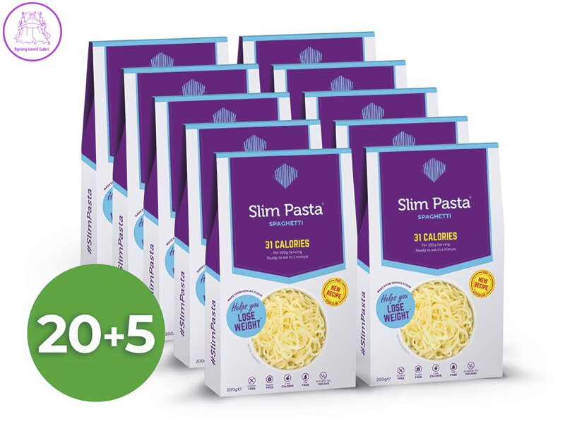 Slim Pasta Výhodný balíček špagety bez nálevu 20+5 zdarma