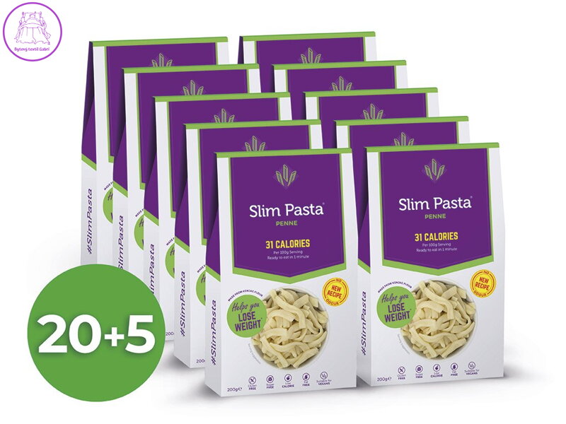 Slim Pasta Výhodný balíček penne bez nálevu 20+5 zdarma