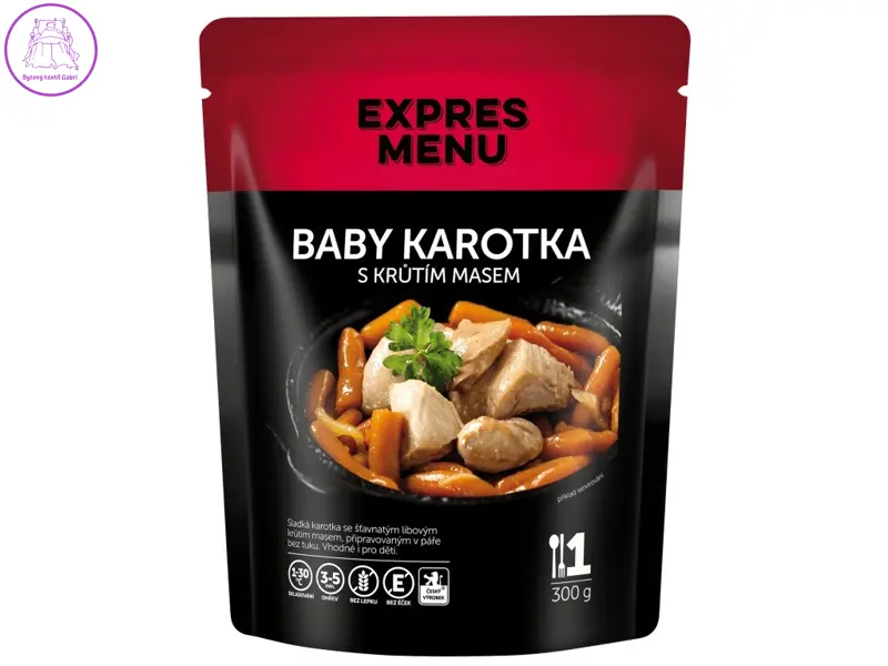 EXPRES MENU Baby karotka s krůtím masem 300 g