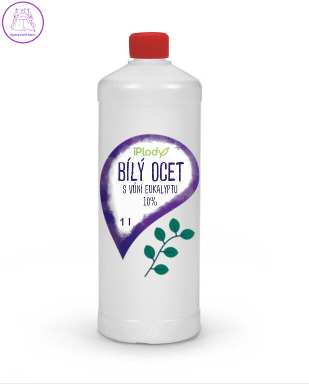 Ecorai Ocet bílý 10 % na úklid s vůní eukalyptu - láhev 1 l