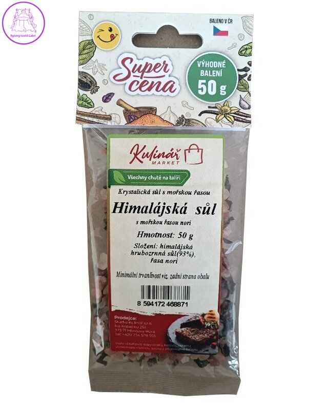 Koření Kulinář HIMALÁJSKÁ SŮL, originální náplň pro mlýnek Kulinář 50 g