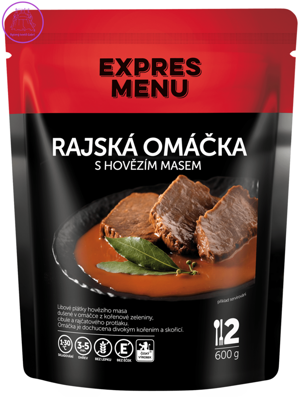 Expres Menu Rajská omáčka s hovězím masem 600 g (2 porce)