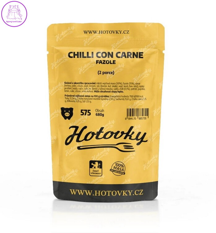 Hotovky Chilli con carne fazole 680 g (2 porce)
