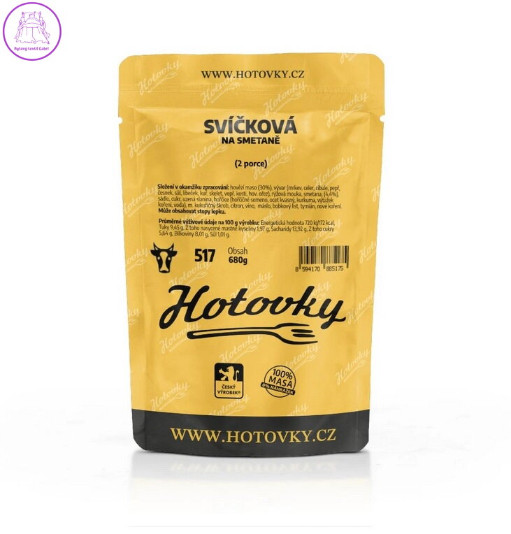 Hotovky Svíčková na smetaně 680 g (2 porce)