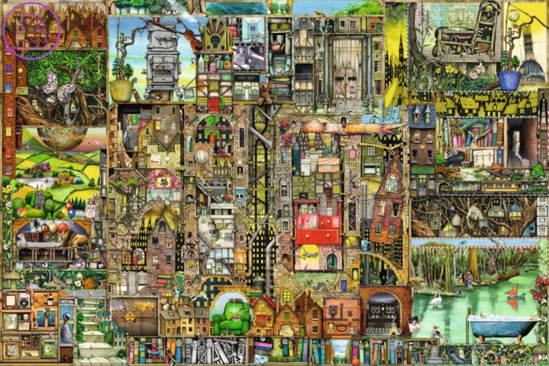 RAVENSBURGER Puzzle Bizarní město 5000 dílků RAVENSBURGER Puzzle Bizarní město 5000 dílků