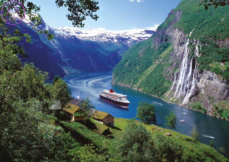 RAVENSBURGER Puzzle Norský fjord 1000 dílků