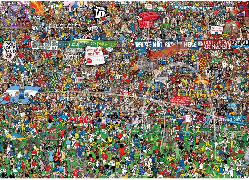 HEYE Puzzle Historie fotbalu 3000 dílků