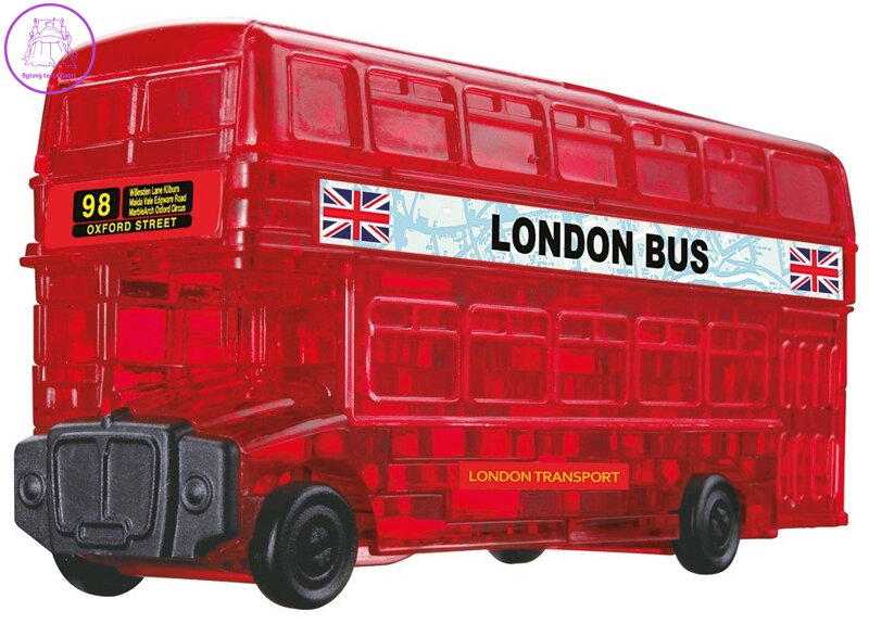 HCM KINZEL 3D Crystal puzzle Londýnský autobus 53 dílků HCM KINZEL 3D Crystal puzzle Londýnský autobus 53 dílků