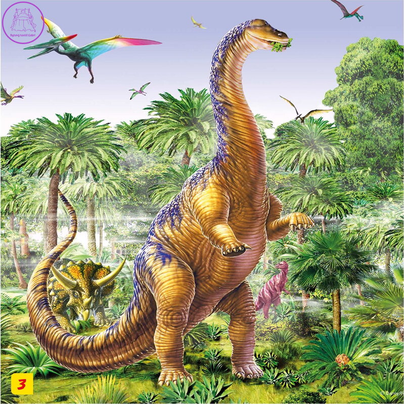 Puzzle s figurkou dinosaura: Brachiosaurus 60 dílků