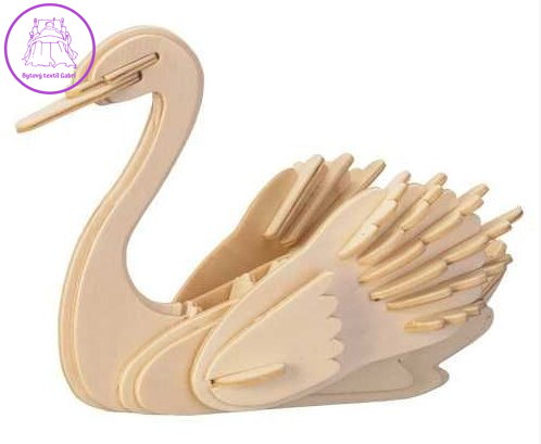 WOODEN TOY , WCK 3D puzzle Labuť