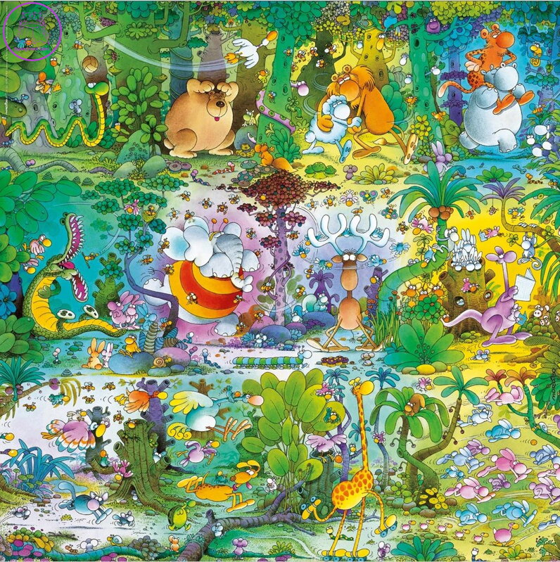 HEYE Čtvercové puzzle Divočina 1000 dílků HEYE Čtvercové puzzle Divočina 1000 dílků
