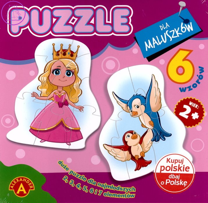 ALEXANDER Baby puzzle Princezna 6v1 (2-7 dílků)